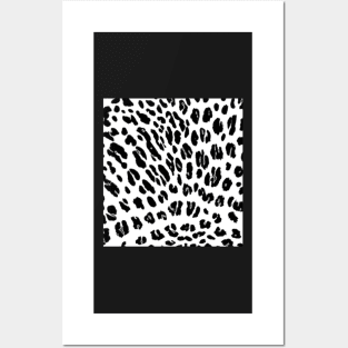 Albino Wild Cat print pattern Posters and Art